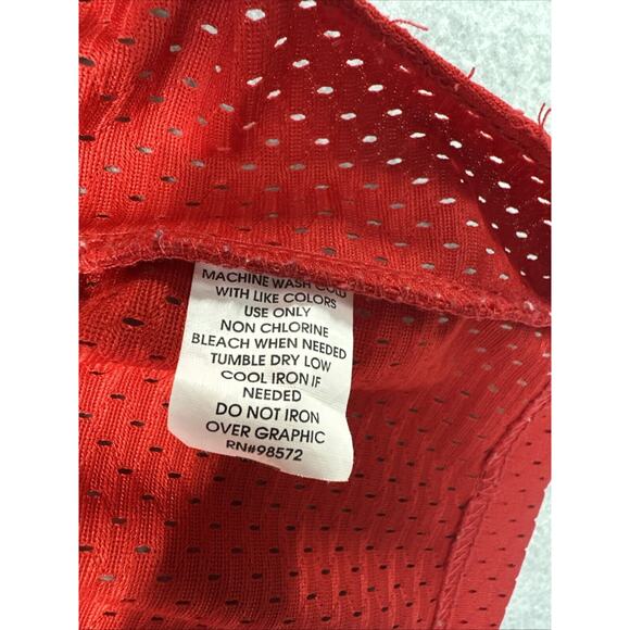 Big Ben Wallace 3 Vintage #3 Detroit Pistons Red Mesh Basketball Jersey (XL) - Picture 9 of 12